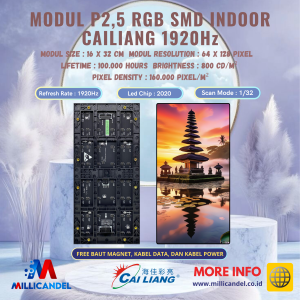 MODUL P2.5 RGB FULL COLOR SMD INDOOR 1920Hz MERK CAILIANG
