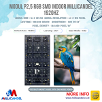 PANEL MODUL P2,5 RGB SMD INDOOR MILLICANDEL 1920Hz