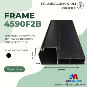 FRAME RUNNINGTEXT ALLUMUNIUM TYPE 4590F2B OUTDOOR