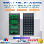 MODUL P10 BIRU DIP OUTDOOR