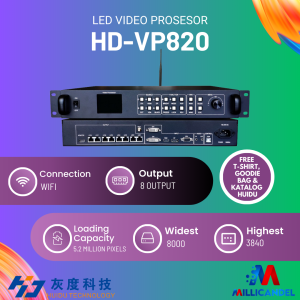 HUIDU HD VP820 SENDING CARD LED VIDEO PROCESSOR U-DISK VIDEO PLAY