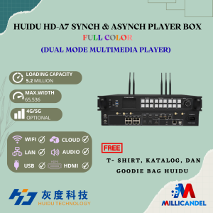 CONTROLLER HUIDU HD A7 HD-A7 ASYNCH & SYNCH DUAL PLAYER FULL COLOR SENDING CARD BOX VIDEOTRON