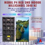 PANEL MODUL P4 RGB FULL COLOR UNTUK SUDUT 90° 90 DERAJAT BEVEL 45° 45 DERAJAT