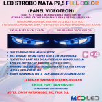 RUNNINGTEXT LED STROBO MATA ANIMASI P2,5 P2.5 UNTUK SEMUA JENIS MOBIL
