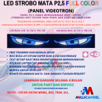RUNNINGTEXT LED STROBO MATA ANIMASI P2,5 P2.5 UNTUK SEMUA JENIS MOBIL